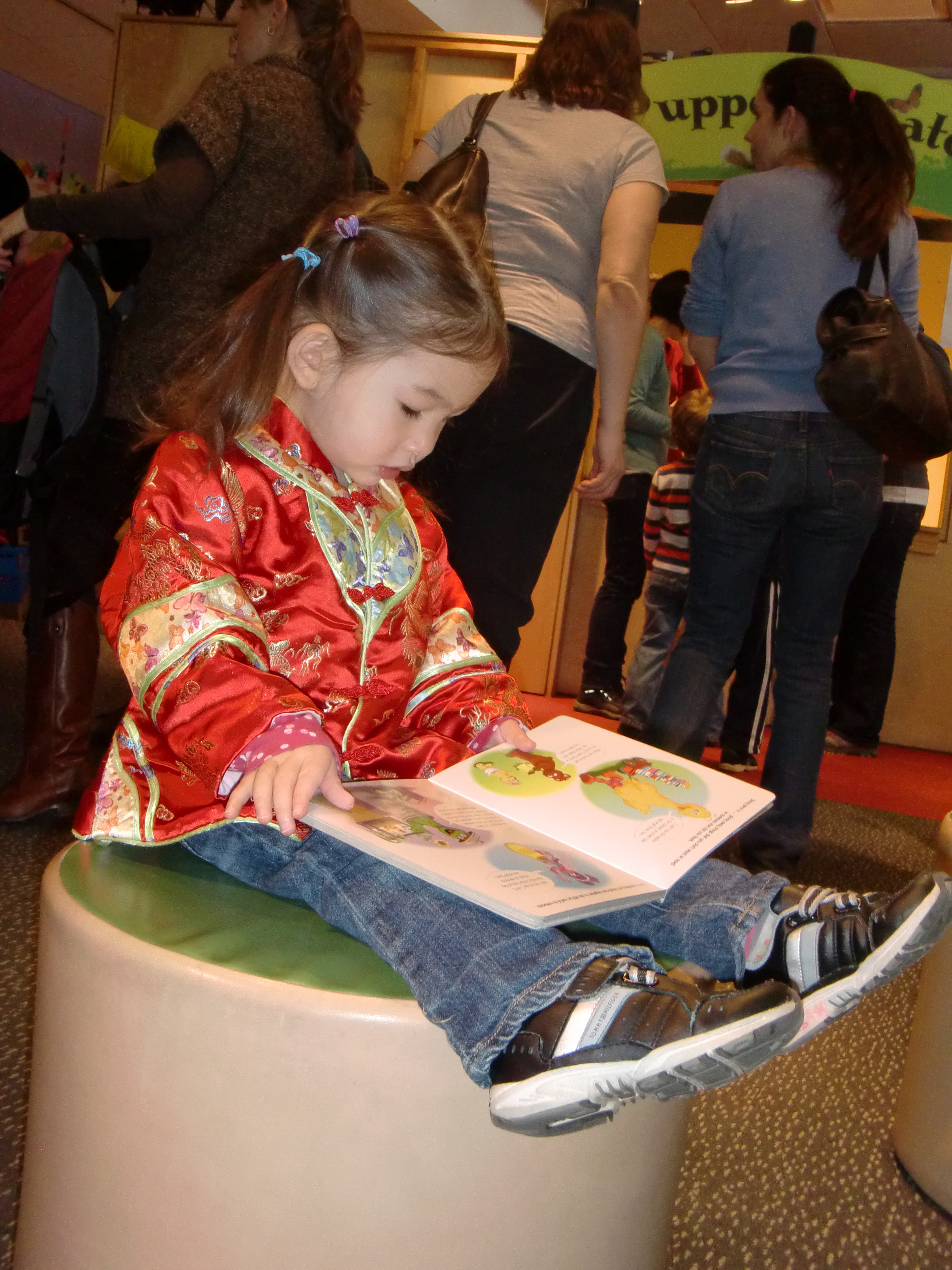 Ammie reading a Book