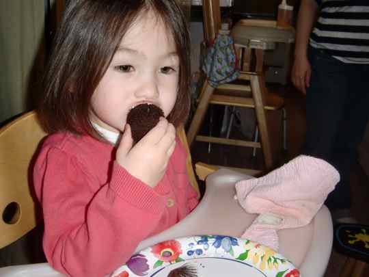 Ammie Eating Cupcake